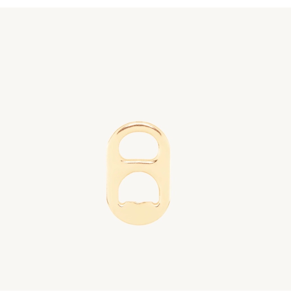 Catbird Can Tab Gold Charm 14k